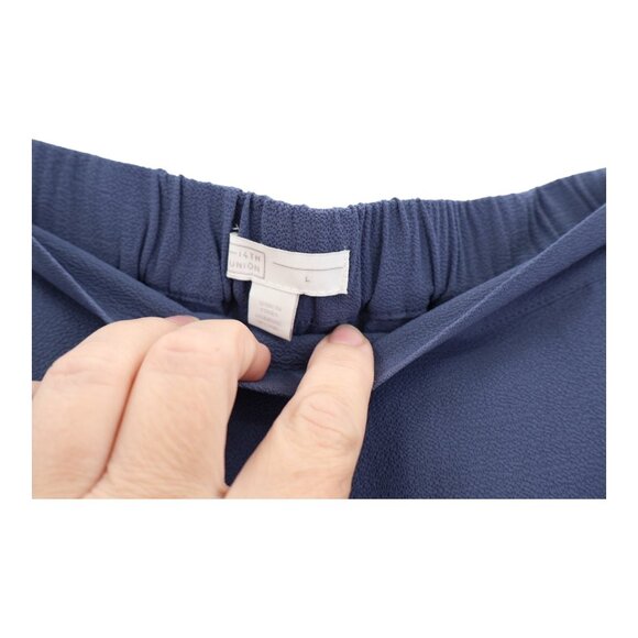 14th & Union Womens Large Blue Joggers Elastic Waistband Pull On Lightweight NWT - Picture 6 of 8